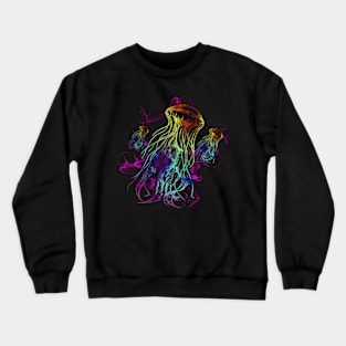 Colorful Jellyfish Crewneck Sweatshirt